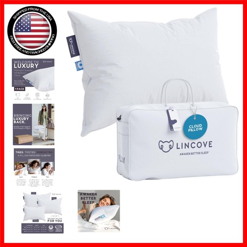 King Size Canadian Down Bed Pillow - 625 Fill Power for Luxurious Sleep