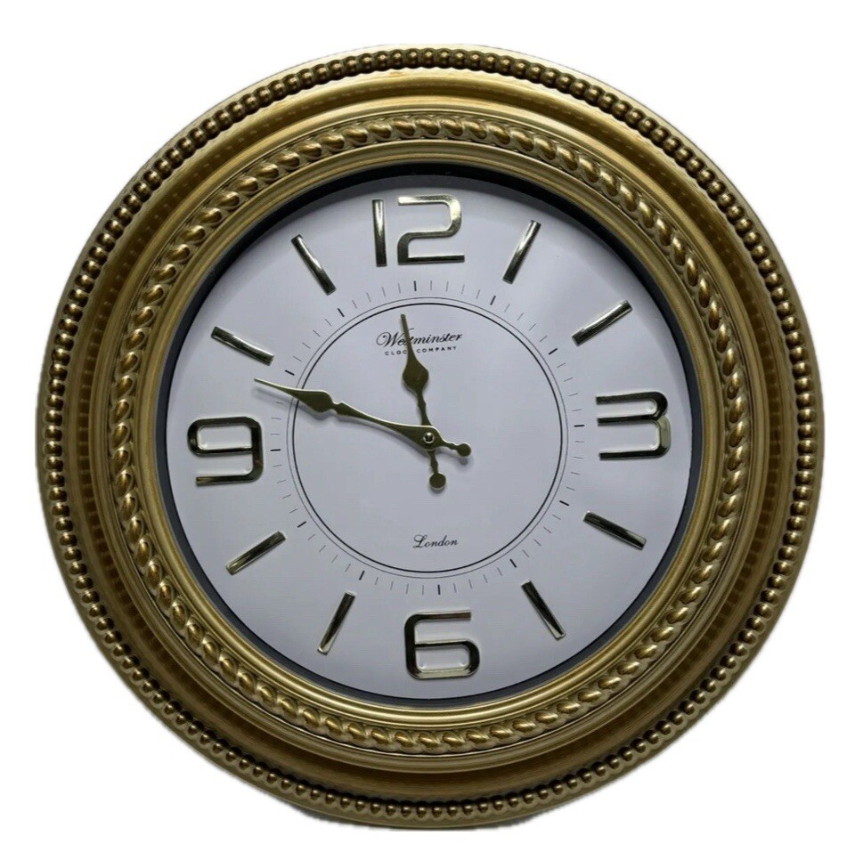 20 Inch Westminster Clock Co London Quartz Wall Clock eBay