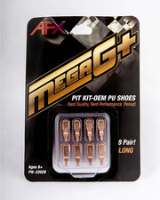 /Racemasters Mega G Pit Kit PU Shoes - Long 22028 HO Slot Racing Cars