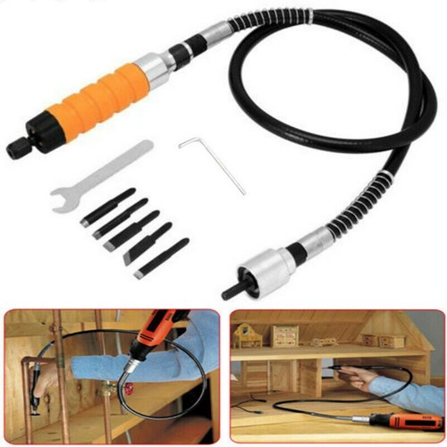 Wood Chisel Carving Knives Wrench Flexible Electric Drill Shaft Hand Tool Set - Picture 2 of 14