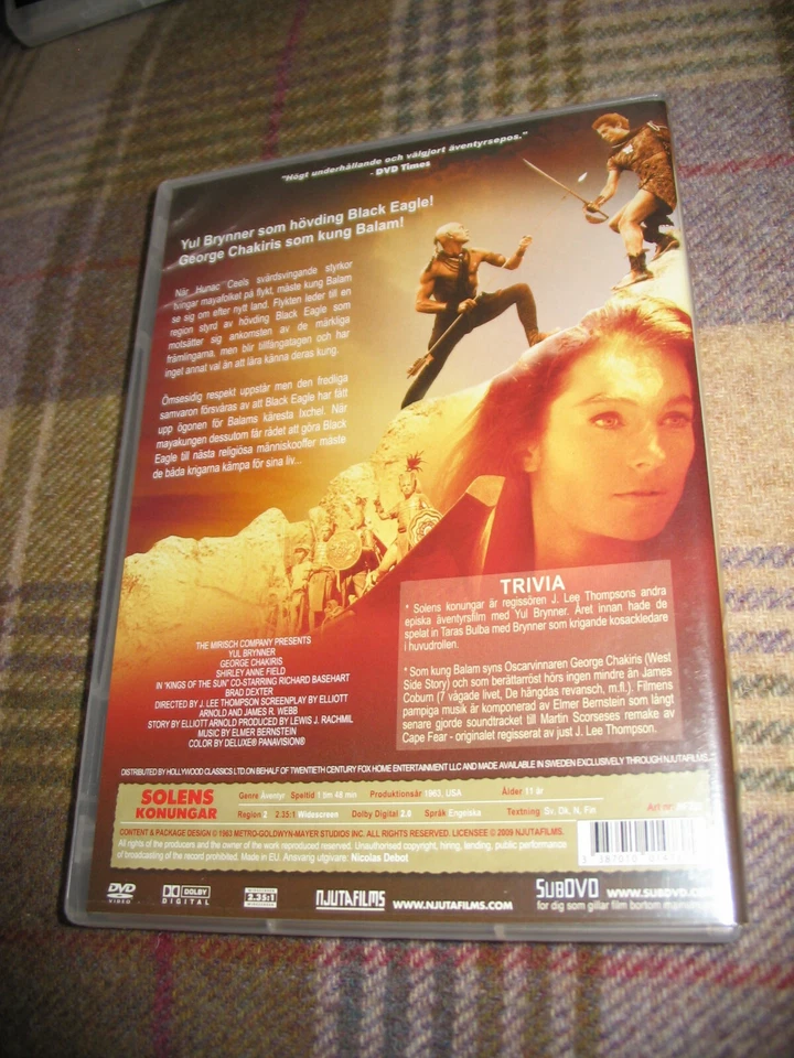 Kings of the Sun DVD - Yul Brynner, George Chakiris, Shirley Anne Field, 1963 - Image 2 of 2