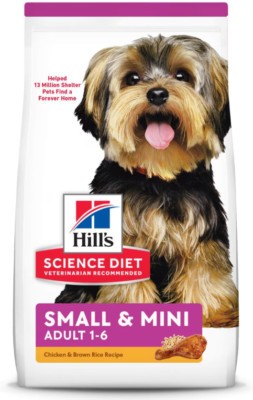 Hill's Science Diet Adult Small & Mini Chicken Meal & Rice Dry Dog Food, 15.5lb