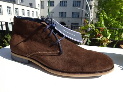 TOMMY HILFIGER CAMPBELL 1B Herr Schuhe Stiefeletten Leder Portugal Gr.41(7) Neuw