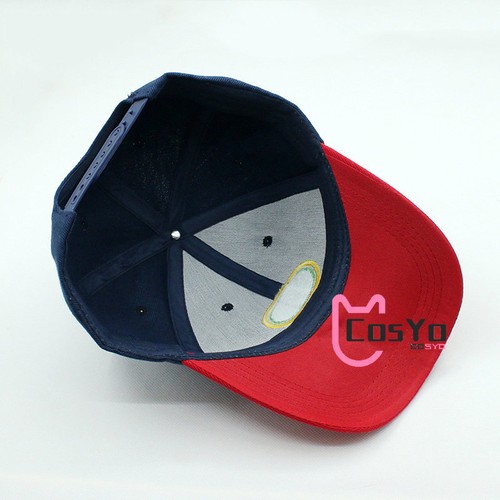 Anime Inuyasha Cosplay Hat Sun Blue with Red Peaked Cap Inuyasha Summer Hat - Picture 7 of 9
