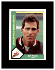 jim adduci 1990 CMC Scranton Red Barons #12 Scranton/Wilkes-Barre Red Barons