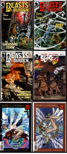 6 Dark Horse Comics BEASTS OF BURDEN, GHOST IN THE SHELL, USAGI YOJIMBO - Picture 1 of 4