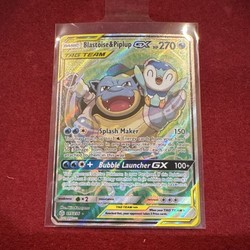 Blastoise & Piplup GX 215/236 Cosmic Eclipse
