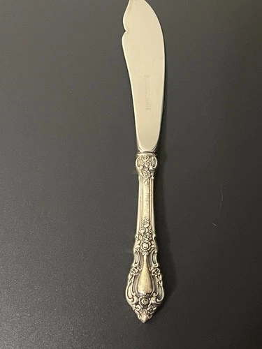Lunt Eloquence Sterling Silver Handle Master Butter Knife Stainless Blade 6.75"