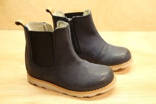 Clarks Halo Navy leather boys Chelsea boots size 6 G