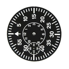 Watch Dial Green Luminous Watch Face Plate For ETA 6497 Seagull ST3600 Parts