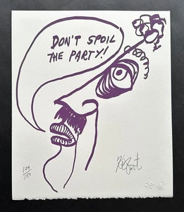 KURT VONNEGUT "Don't Spoil The Party" SIGNED Limited Edition Print #124 of 150 - Picture 1 of 3