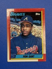 Topps 1990 Ron Gant Atlanta Braves Rookie Baseball Card #567. rookie card picture