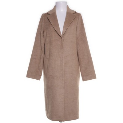 H&M, Mantel, Damen, Größe: 36, Beige, Polyester/Viskose/Elasthan, Einfarbig #DDA