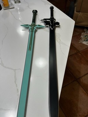 SAO KIRITO SWORD ELUCIDATOR + DARK REPULSOR ANIME COSPLAY SET Foam 42in (C1)