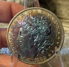 1903 P MORGAN DOLLAR GEM BU PROOF LIKE RAINBOW TONER #2751