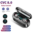 TWS Bluetooth Wireless Earbuds Waterproof Bluetooth 5.0 Headset Noise Cancelling
