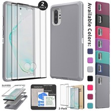 For Samsung Galaxy Note 10 Plus 5G Case Heavy Duty Hybrid Cover/Screen Protector