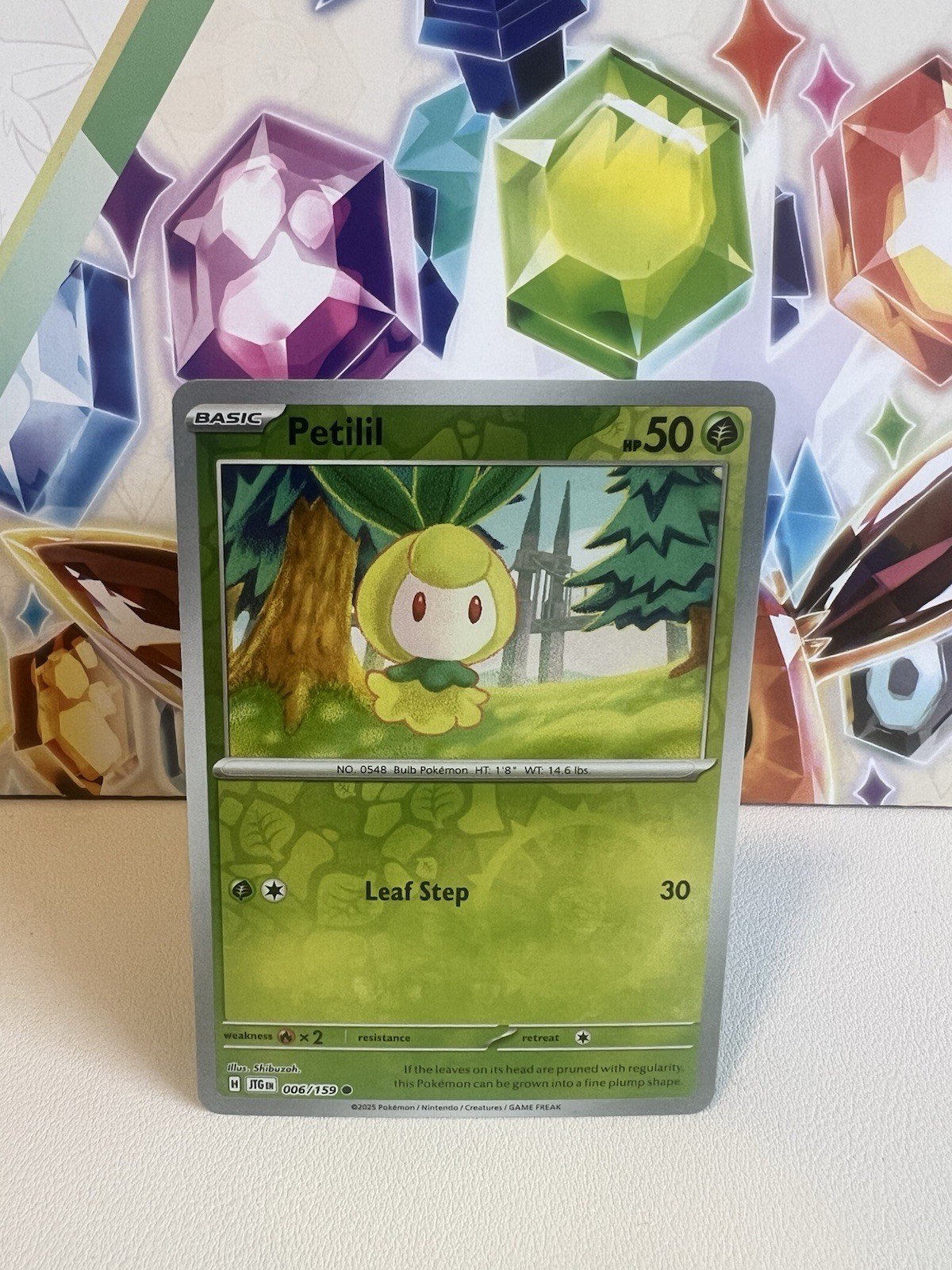 Petilil 006/159 Reverse Holo Common Pokemon TCG S&V Journey Together NM