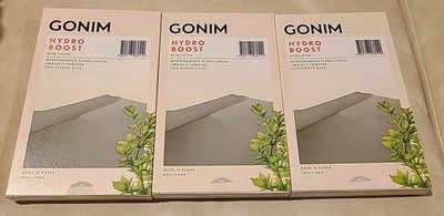 GONIM Hydro Boost Blue Lotus Skin Barrier Mask 3 Box Lot of 15 Masks K-Beauty