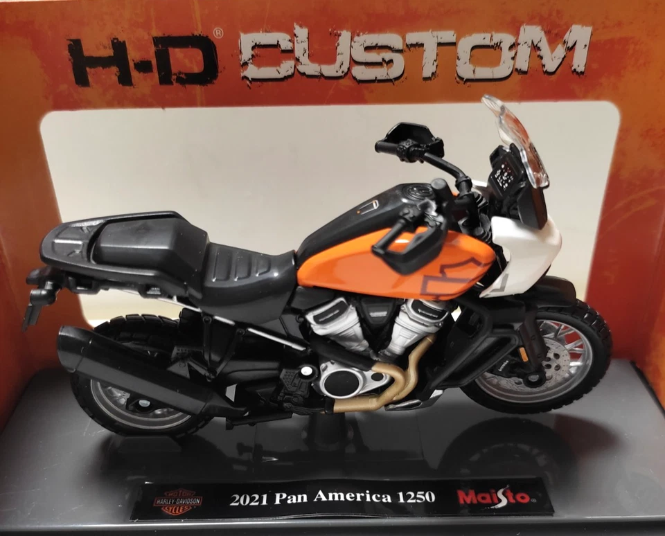 MAISTO H-D CUSTOM 1:18 MOTO HARLEY DAVIDSON PAN AMERICA 1250 2021  ART 34360 - Immagine 2 di 2