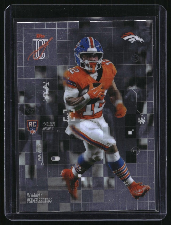 2025 Topps Signature Class RJ Harvey #AI-10 After Image Denver Broncos