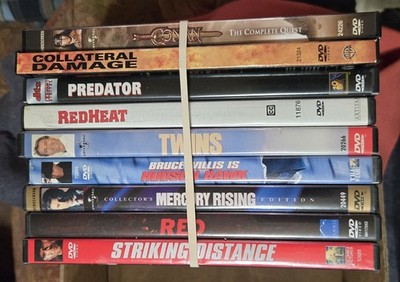 9 DVD Lot - Arnold Schwarzenegger/Bruce Willis 9 Film Collection (Mh26)