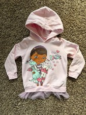 Doc Mc Stuffins 4T Pink Longsleeve Graphic Shirt Hoodie Top Girls