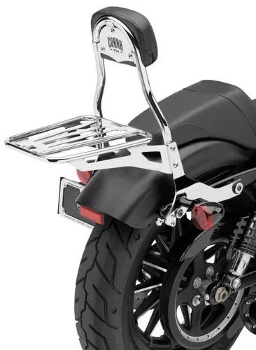 Portaequipajes Cobra Chrome Sissy Bar para Harley Softail Slim 12-17 Foto 4 de 4