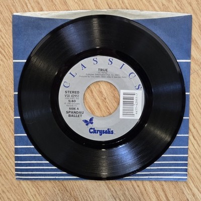 Spandau Ballet 45 Record- True, Gold- 1983