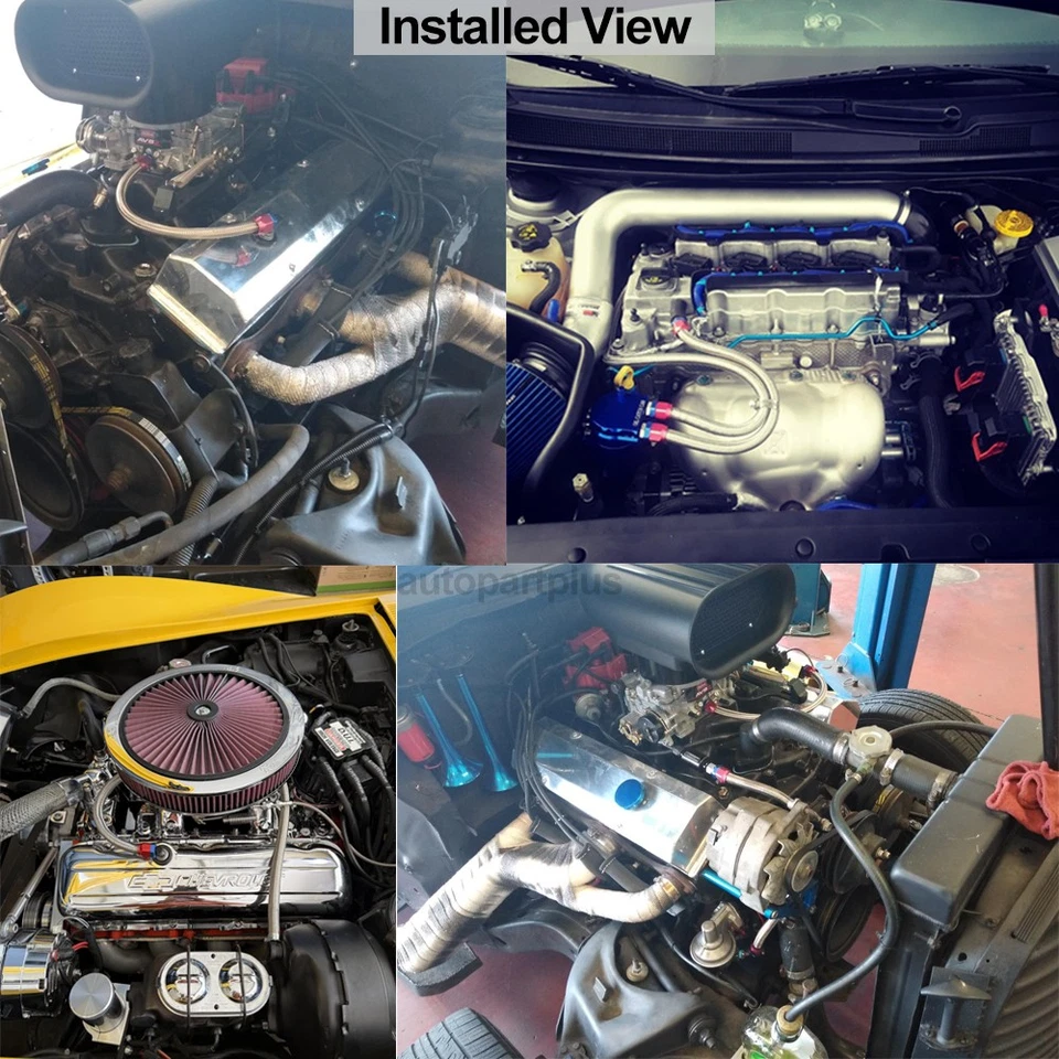 3 FT 6AN Braided 3/8” Fuel Line Hose Universal New for Racing Fuel Gas Coolant - Image 2 of 4