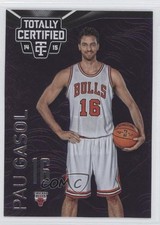 2014-15 Panini Totally Certified Platinum Purple 14/49 Pau Gasol #83 HOF 0a1