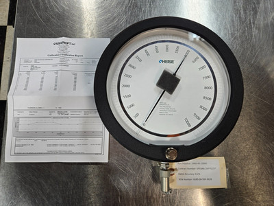 Ashcroft / Heise A4A 8.5'' Test Gauge, High accuracy, 10k psi