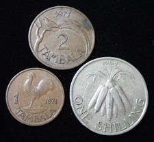 Malawi 1964 - 1971 Lot of 3 Coins WCA 264