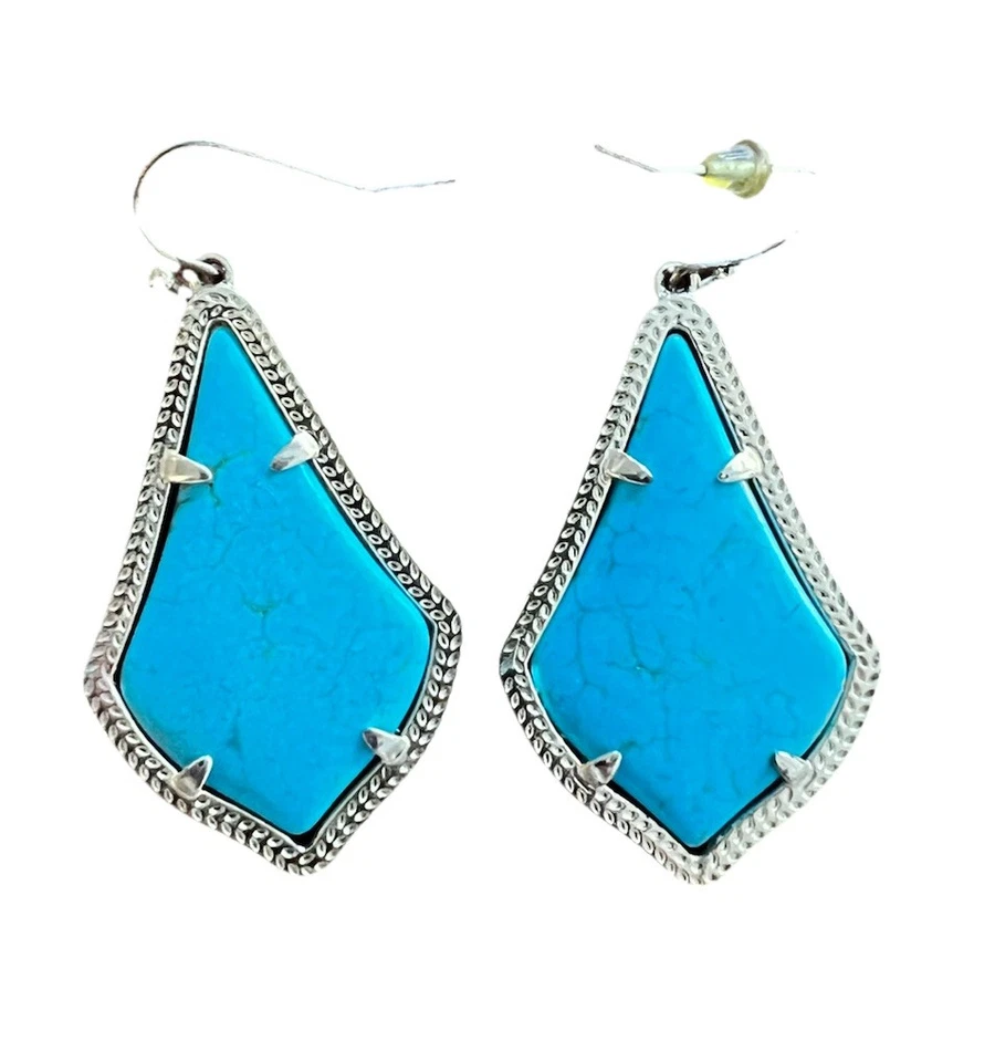 Pendientes grandes KENDRA SCOTT ALEXANDRA Alex oro turquesa Foto 4 de 4