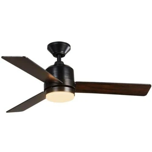 Hampton Bay Castlegate 44 in. Indoor Integrated LED Matte Black Ceiling Fan - Image 4 of 4