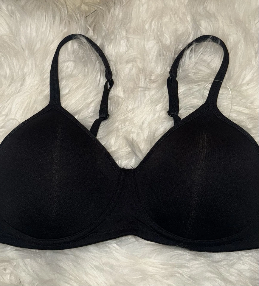 Sujetador Amoena 0675 Lara SB Post Cirugía Mastectomía Forrado WF Mujer 32B Negro Nuevo Foto 3 de 4