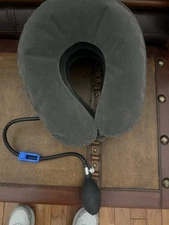 Livativ Maximum Support Travel Neck Pillow – Inflatable Travel Pillow with Hand