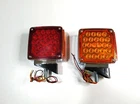 Fits Ford F600 1969-1979 Dump Truck Turn Signal Lights LED Blinkers CHROME LH RH