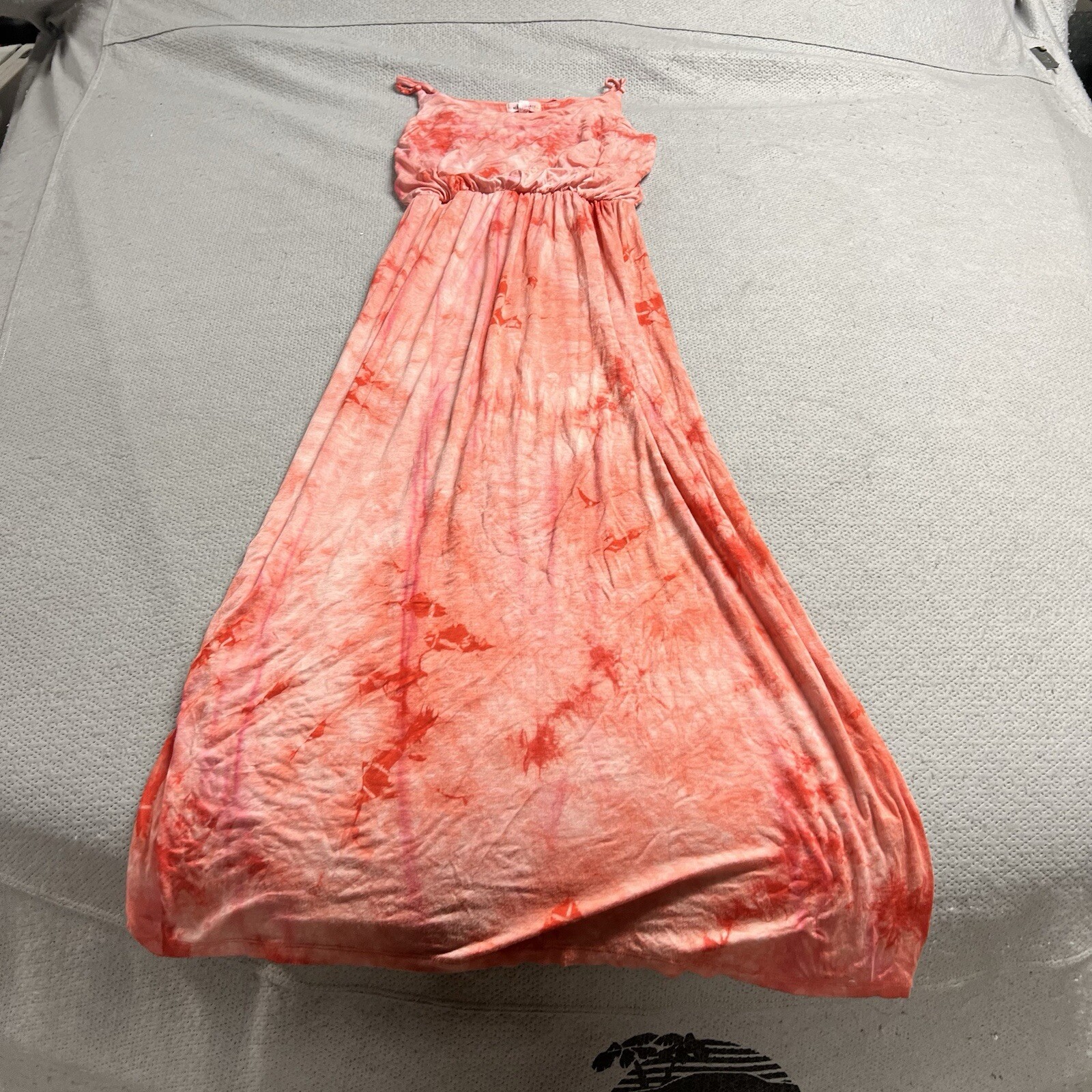 Active Basic Pink White Tie Dye Spaghetti Strap M… - image 1