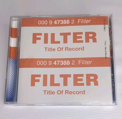 Filter Title Of The Record CD 1999