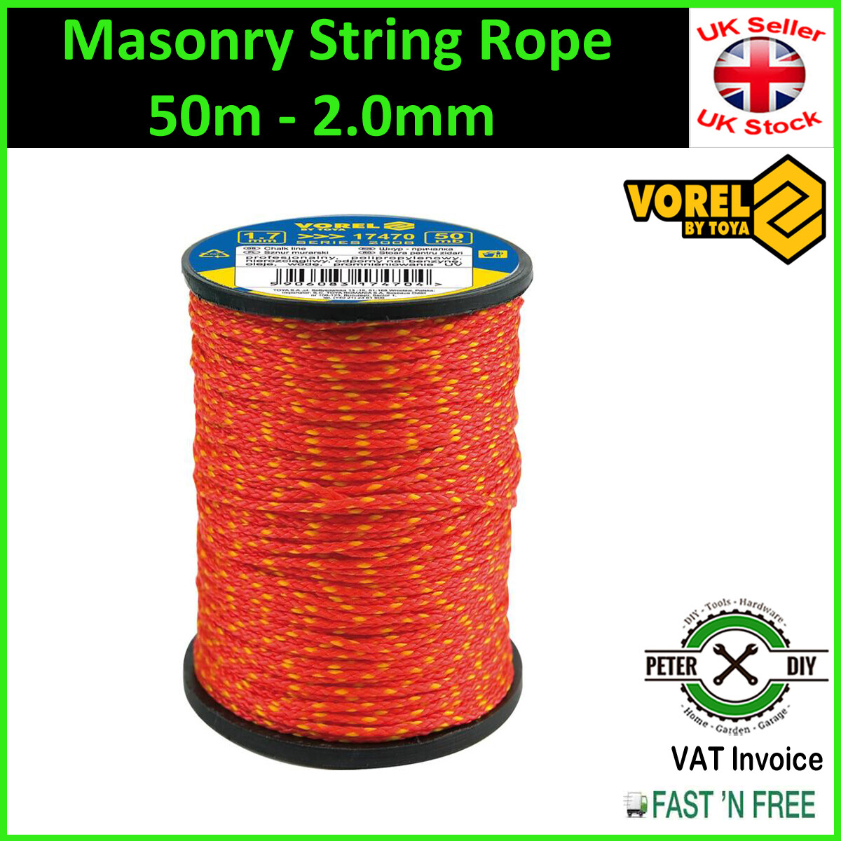 MASONRY LINE STRING Twine Builders Rope Building Brick Home DIY 4 Sizes ...