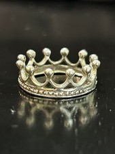 Vintage Ring Size 9.25 Silver 925 Crown Princess Queen King