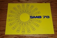 Original 1978 Saab Full Line Sales Brochure 78 GLE GL Turbo EMS
