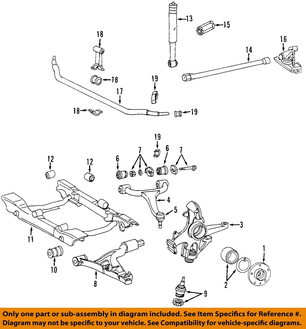 DIESEL| (X09812 P4420 H2334) MERCEDES OEM 06-19 GL320 Suspension Components-Front Mount
