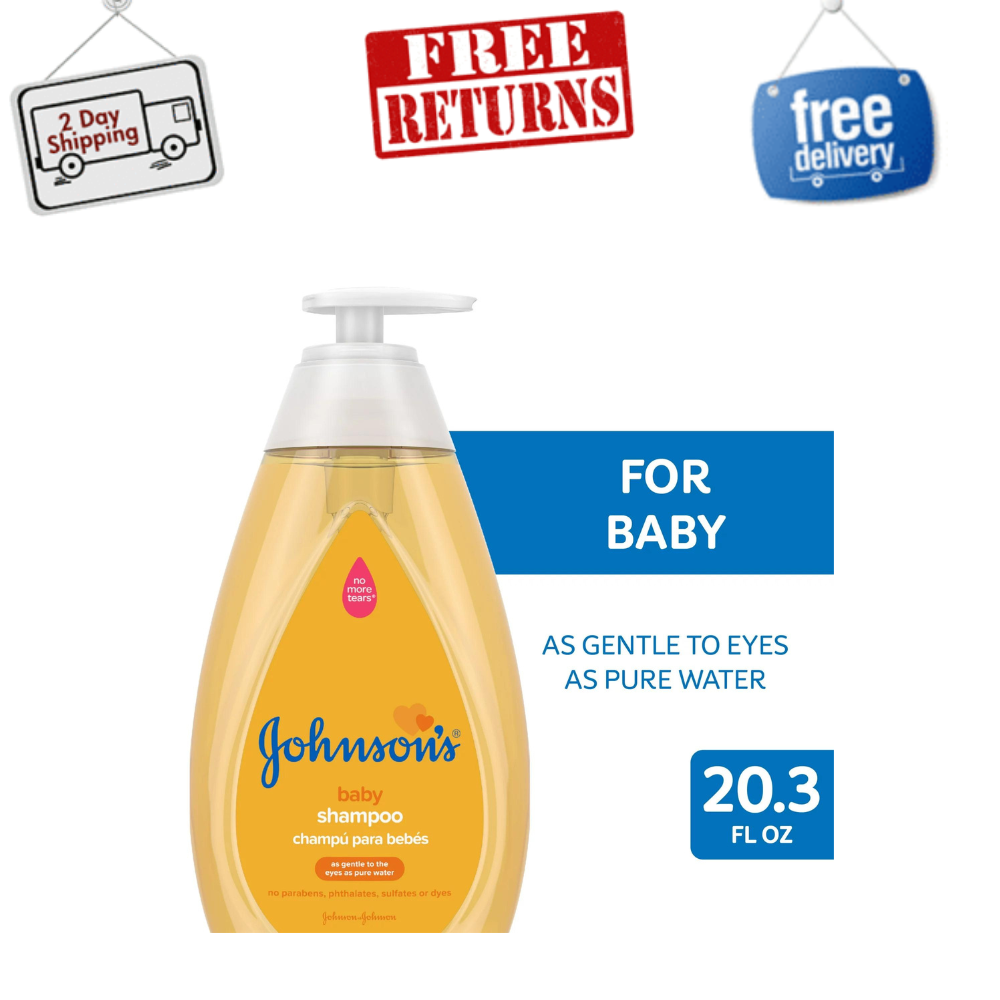 Johnson's Baby Shampoo Wash with Gentle Tear-Free Soap Formula, 20.3 Oz, Floral