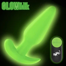 Bang!: Glow-in-the-Dark Silicone Butt Plug ---FREE SHIPPING!!!