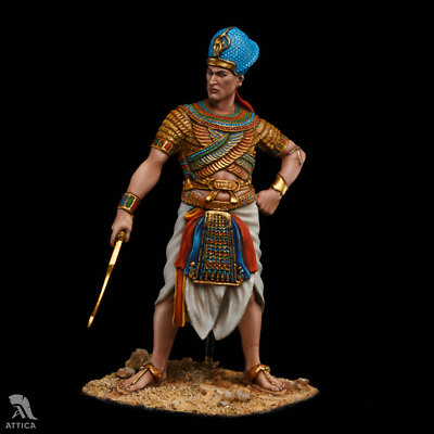 THE EGYPTIANS 32ピース 1/32スケール Ramses II Egyptian Pharaoh 1:32 Painted Tin Toy Soldier Pre-Sale