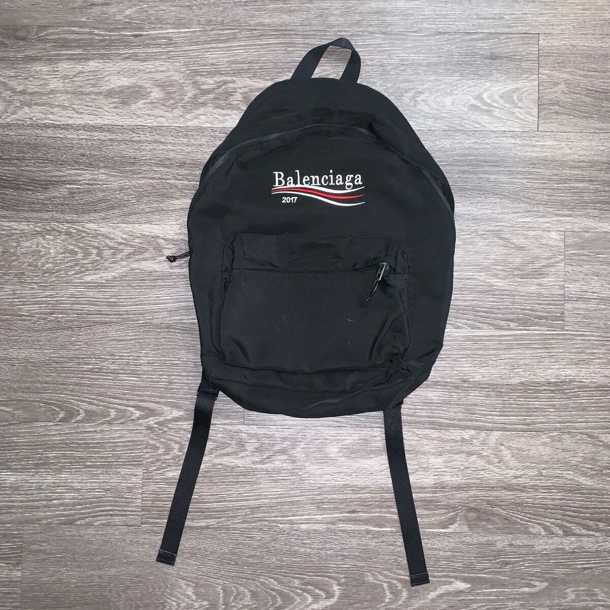 Balenciaga 2017 Black Political Logo Back Pack *As-Is* | eBay Balenciaga 2017 Black Political Logo Back Pack *As-Is* | eBay