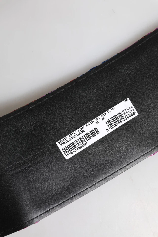 DOLCE & GABBANA Cinturón Floral Jacquard Lurex Cintura Ancha Hebilla 75cm / 30in 980usd Foto 4 de 4