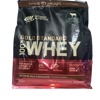 Optimum Nutrition Gold Standard 100% Whey Protein 80 Servings 2.56 Kg /Bf:10/25